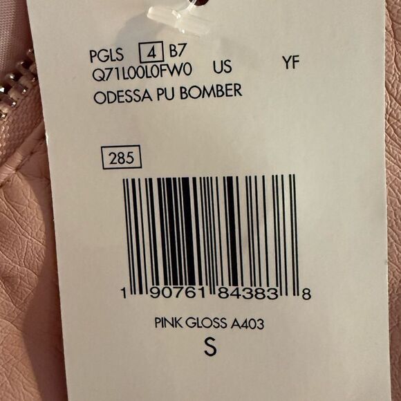 GUESS Women's Pink faux leather size S Jacket - Picture 10 of 11